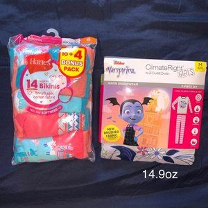 Vamprina 2PC PJ SET & Hanes 14PK Undies